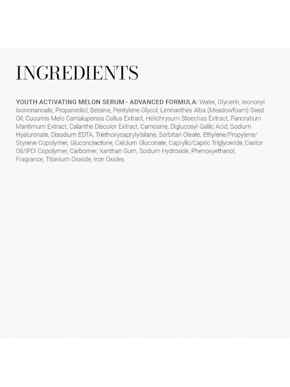 Youth Activating Melon Serum for Radiant Skin, Anti-Aging, Hydrating Formula